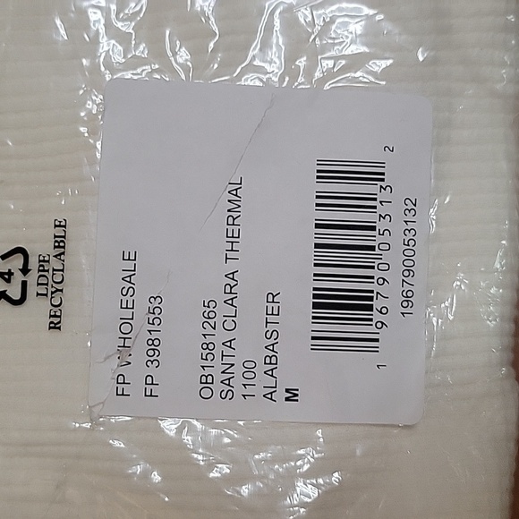 Free People Santa Clara Thermal in Alabaster Size Medium NWT - Picture 11 of 13